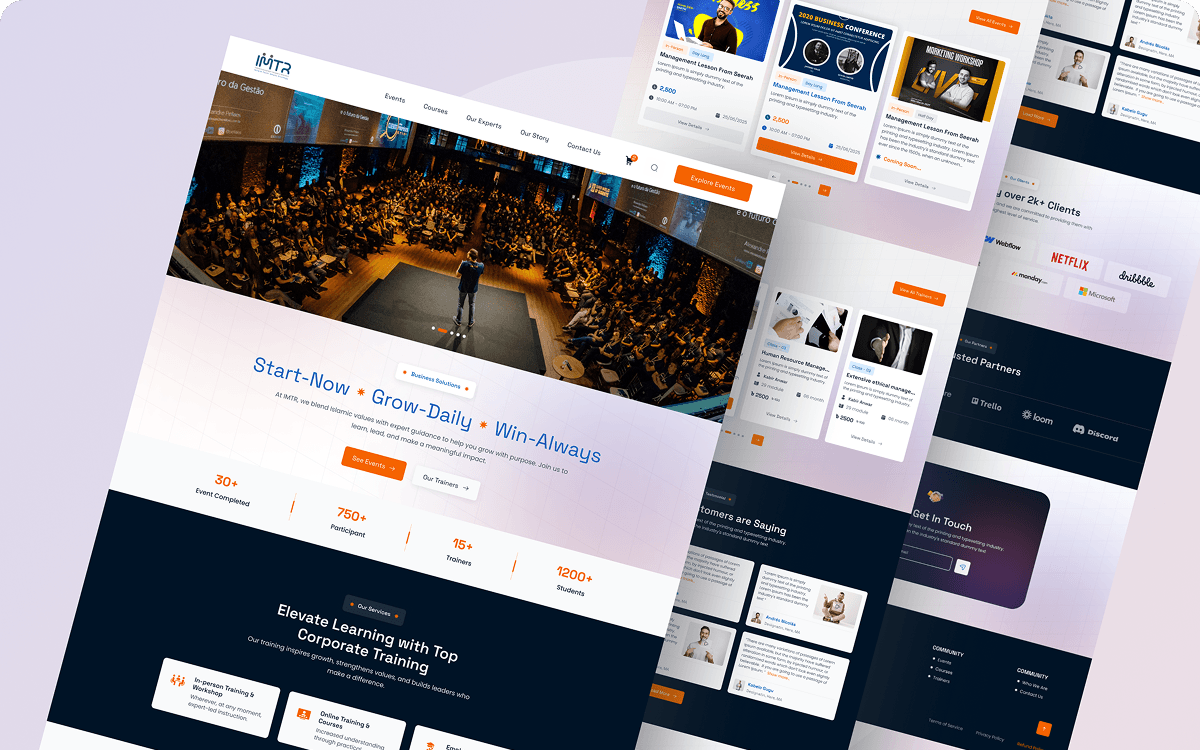 Workshop & Training Website Design and Development - Image 2