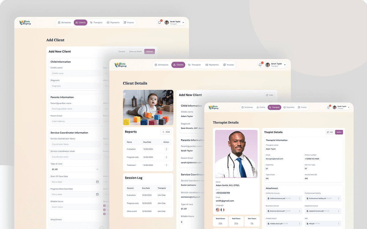 Little Legacy - Electronic Medical Record (EMR) Development - Image 2