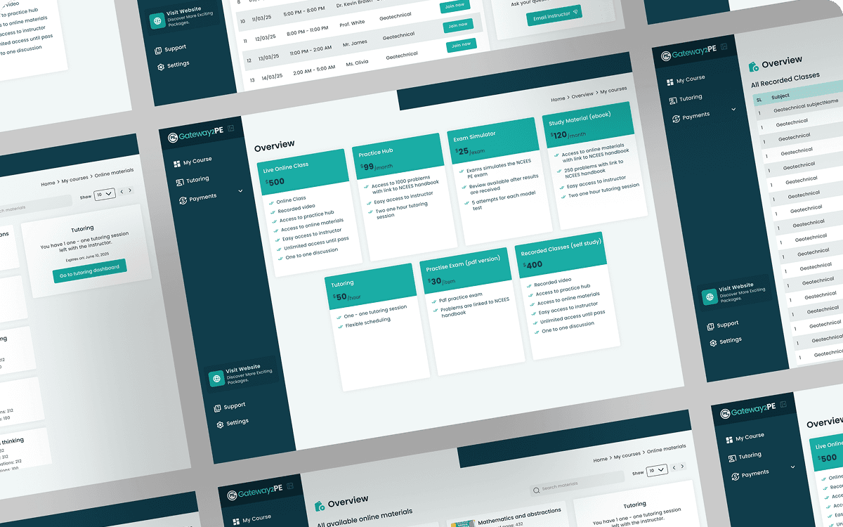 LMS  Student Portal Development