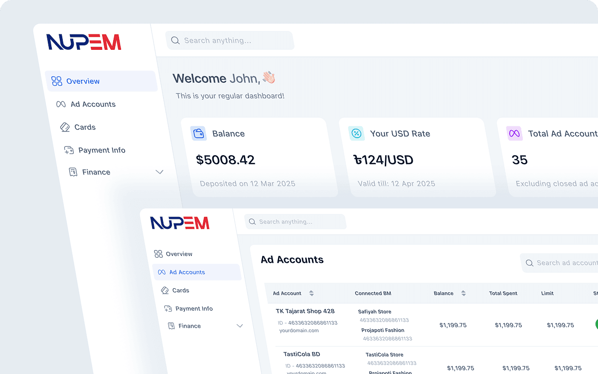 Nupem - CRM UI/UX Design and Development